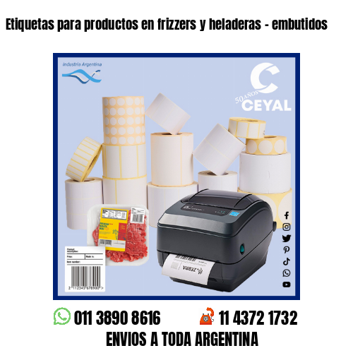 Etiquetas para productos en frizzers y heladeras – embutidos