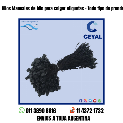 Hilos Manuales de hilo para colgar etiquetas – Todo tipo de prendas