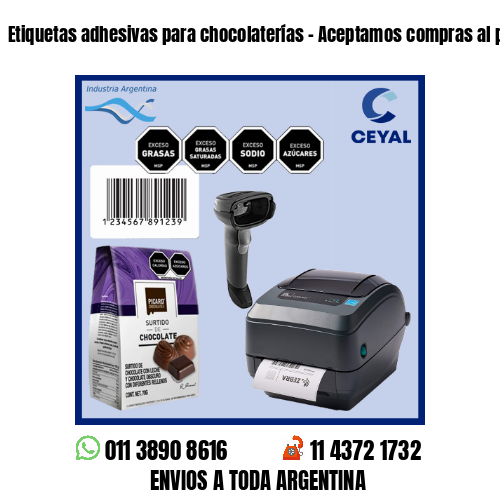 Etiquetas adhesivas para chocolaterías – Aceptamos compras al por menor y mayor
