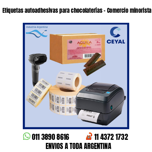 Etiquetas autoadhesivas para chocolaterías – Comercio minorista y mayorista