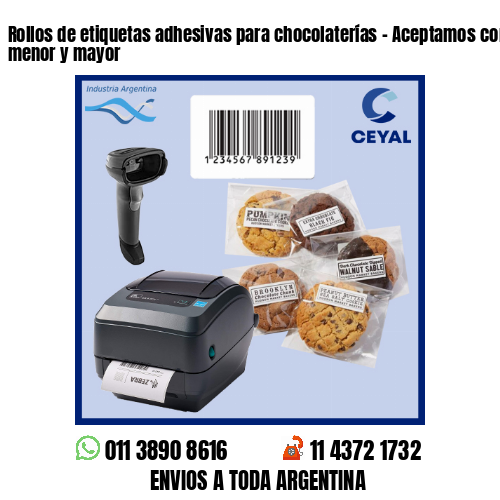 Rollos de etiquetas adhesivas para chocolaterías – Aceptamos compras al por menor y mayor