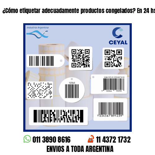 ¿Cómo etiquetar adecuadamente productos congelados? En 24 hs