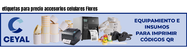etiquetas para precio accesorios celulares Flores