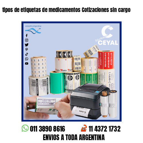 tipos de etiquetas de medicamentos Cotizaciones sin cargo
