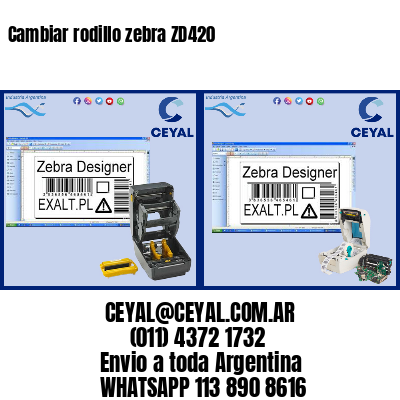 Cambiar rodillo zebra ZD420