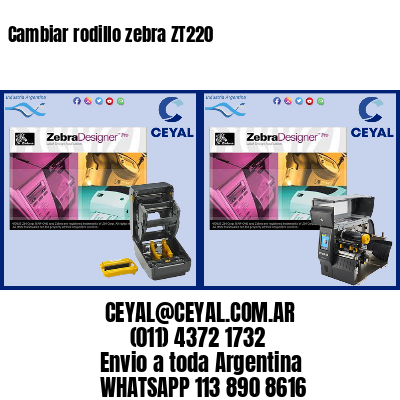 Cambiar rodillo zebra ZT220