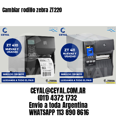 Cambiar rodillo zebra ZT220