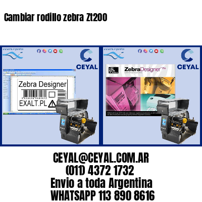 Cambiar rodillo zebra Zt200