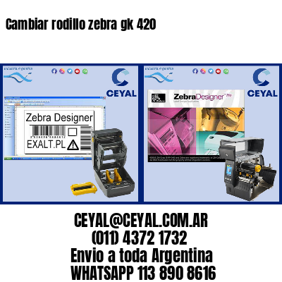 Cambiar rodillo zebra gk 420