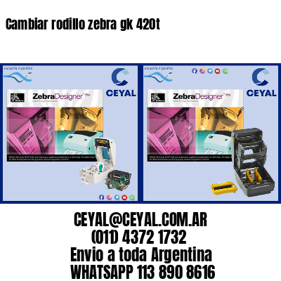 Cambiar rodillo zebra gk 420t