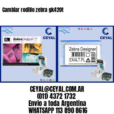 Cambiar rodillo zebra gk420t