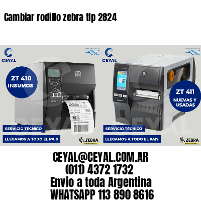 Cambiar rodillo zebra tlp 2824