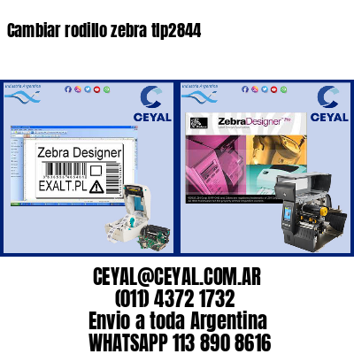 Cambiar rodillo zebra tlp2844