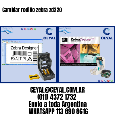 Cambiar rodillo zebra zd220