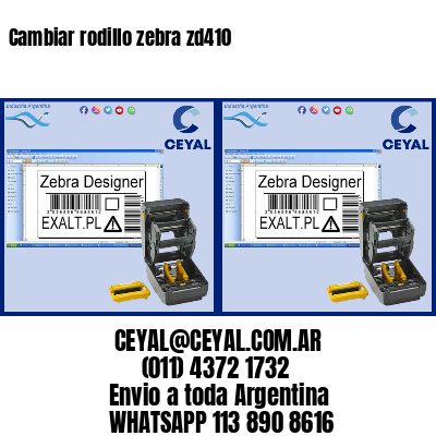 Cambiar rodillo zebra zd410