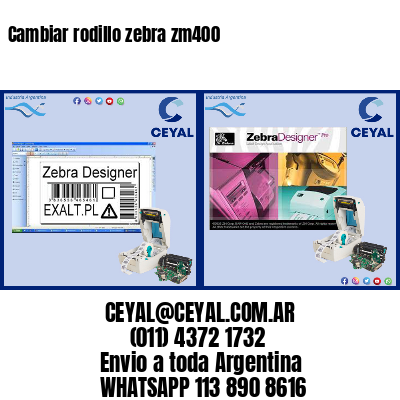 Cambiar rodillo zebra zm400