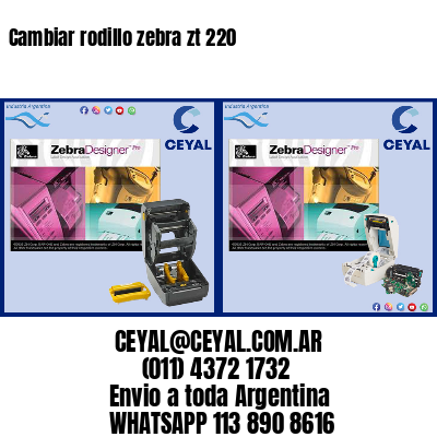 Cambiar rodillo zebra zt 220
