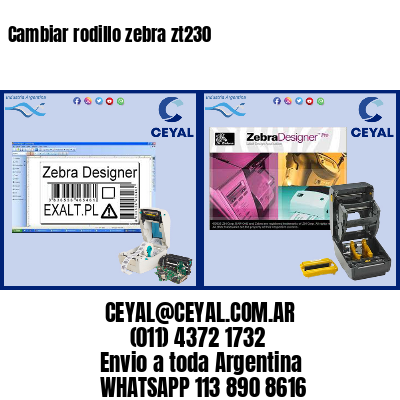 Cambiar rodillo zebra zt230