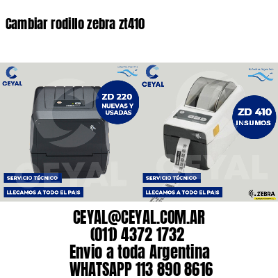 Cambiar rodillo zebra zt410