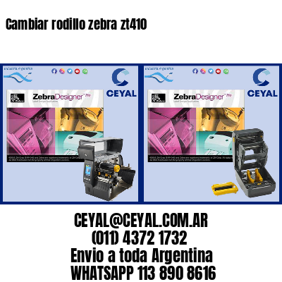 Cambiar rodillo zebra zt410