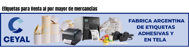 Etiquetas para Venta al por mayor de mercancías