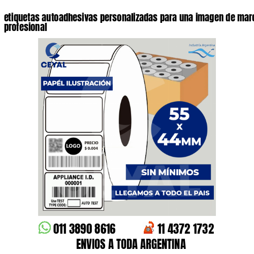 etiquetas autoadhesivas personalizadas para una imagen de marca única y profesional