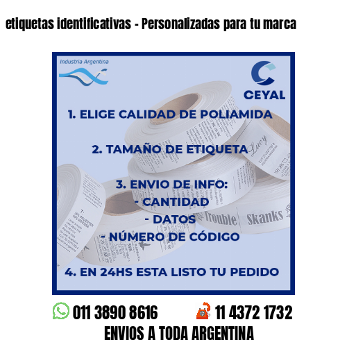 etiquetas identificativas – Personalizadas para tu marca