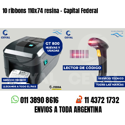 10 ribbons 110x74 resina - Capital Federal