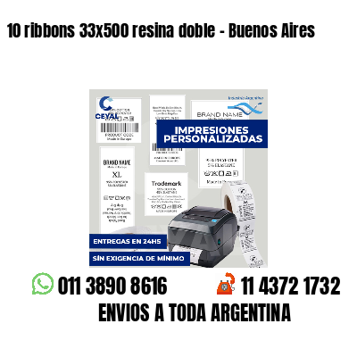 10 ribbons 33x500 resina doble - Buenos Aires