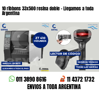 10 ribbons 33x500 resina doble - Llegamos a toda Argentina