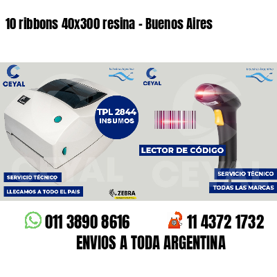 10 ribbons 40x300 resina - Buenos Aires