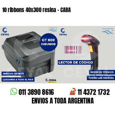 10 ribbons 40x300 resina - CABA