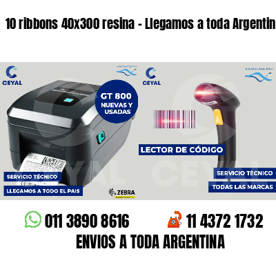 10 ribbons 40x300 resina - Llegamos a toda Argentina