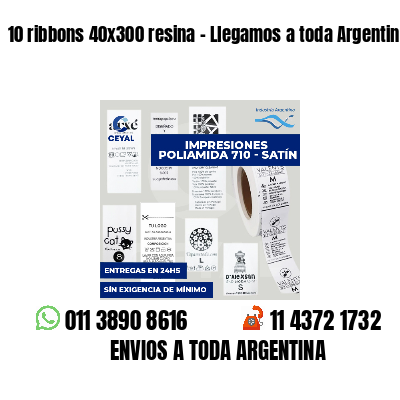 10 ribbons 40x300 resina - Llegamos a toda Argentina
