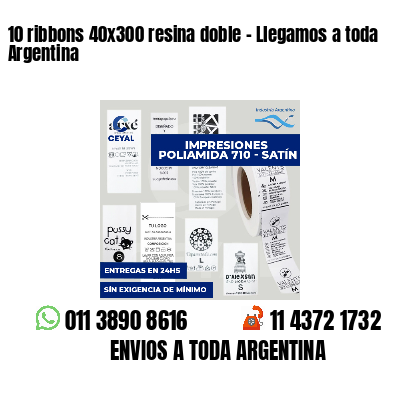 10 ribbons 40x300 resina doble - Llegamos a toda Argentina