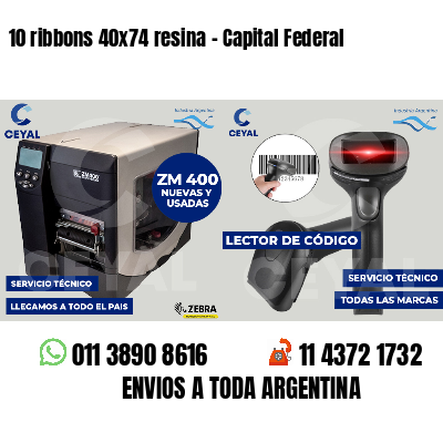 10 ribbons 40x74 resina - Capital Federal