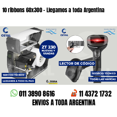 10 ribbons 60x300 - Llegamos a toda Argentina