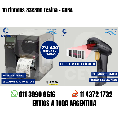 10 ribbons 83x300 resina - CABA