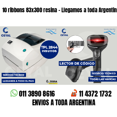 10 ribbons 83x300 resina - Llegamos a toda Argentina