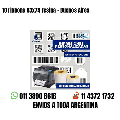 10 ribbons 83x74 resina - Buenos Aires
