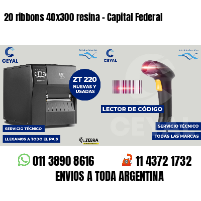 20 ribbons 40x300 resina - Capital Federal