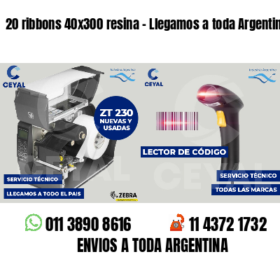 20 ribbons 40x300 resina - Llegamos a toda Argentina