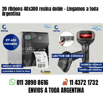 20 ribbons 40x300 resina doble - Llegamos a toda Argentina