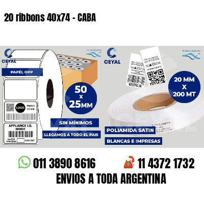 20 ribbons 40x74 - CABA
