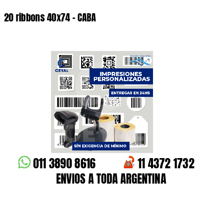 20 ribbons 40x74 - CABA