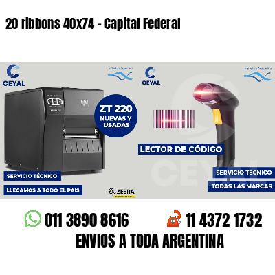 20 ribbons 40x74 - Capital Federal