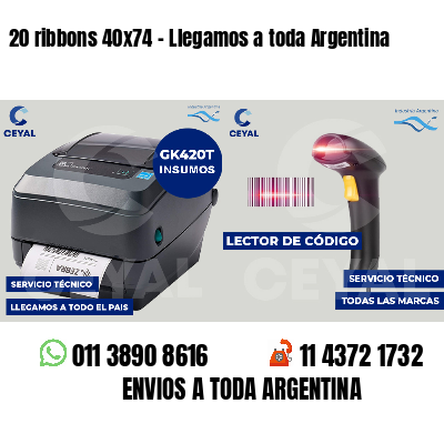 20 ribbons 40x74 - Llegamos a toda Argentina