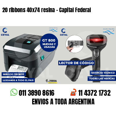 20 ribbons 40x74 resina - Capital Federal