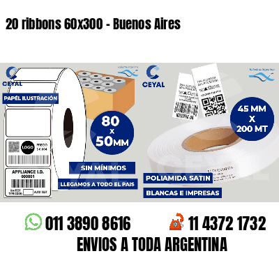 20 ribbons 60x300 - Buenos Aires