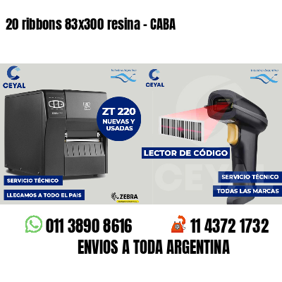 20 ribbons 83x300 resina - CABA